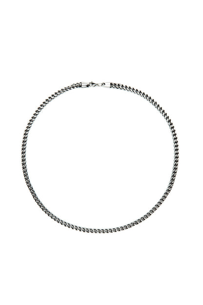  - Necklace - Antique Silver Box Square Necklace - 1