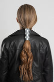 Neoprene Checkered Race Flag Hair GloveÂ®