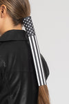 12" B&W American Flag Hair GloveÂ®