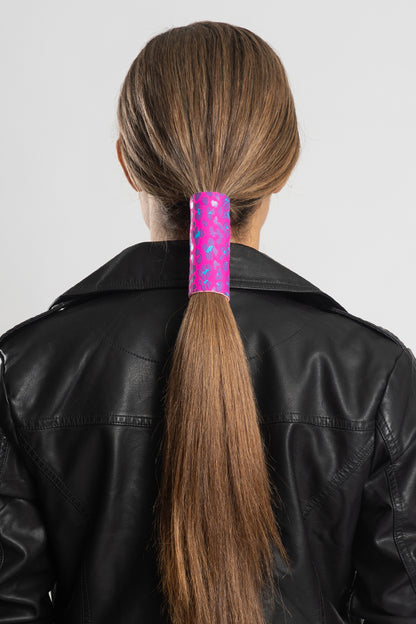 4" Neoprene Fuchsia w/Cheetah Print - Original Hair Glove®