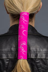 4" Silver Foil Hearts Neoprene - Original Hair Glove®