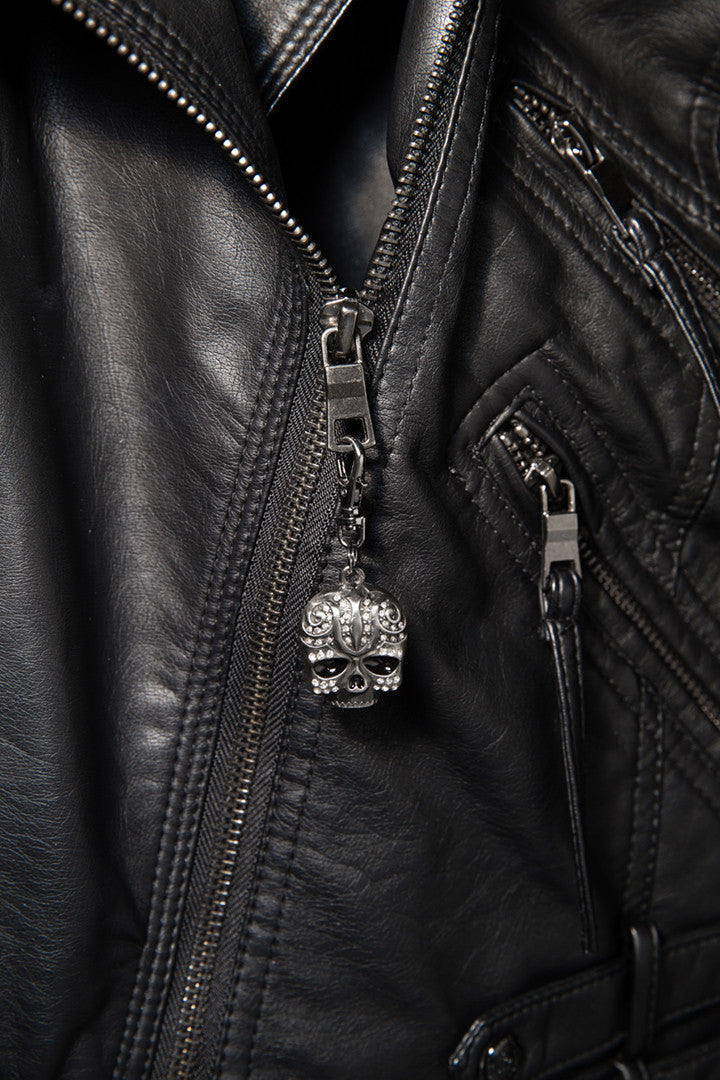  - Jacket Zipper Pull - Tribal Skull Stone Zipper Pull - 2