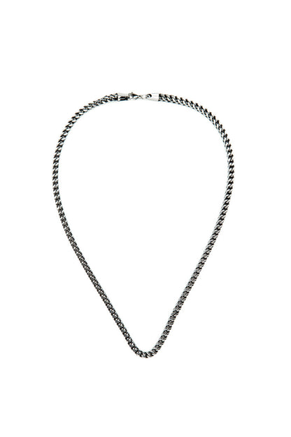  - Necklace - Antique Silver Box Square Necklace - 3