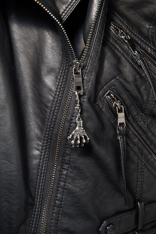 Skeletal Hand Zipper Pull – Hair Glove