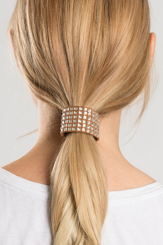 1.25" Set Debossed Skulls & Suede Bling - Original Hair Glove®
