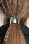 1.25" Set Purple Butterfly & Bling Suede - Original Hair Glove®