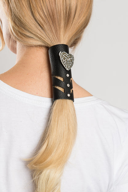 Tribal Heart Herringbone Cut-out w/Gems - Original Hair Glove®
