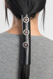 Pewter Star Concho w/Pink Gems Hair Glove®
