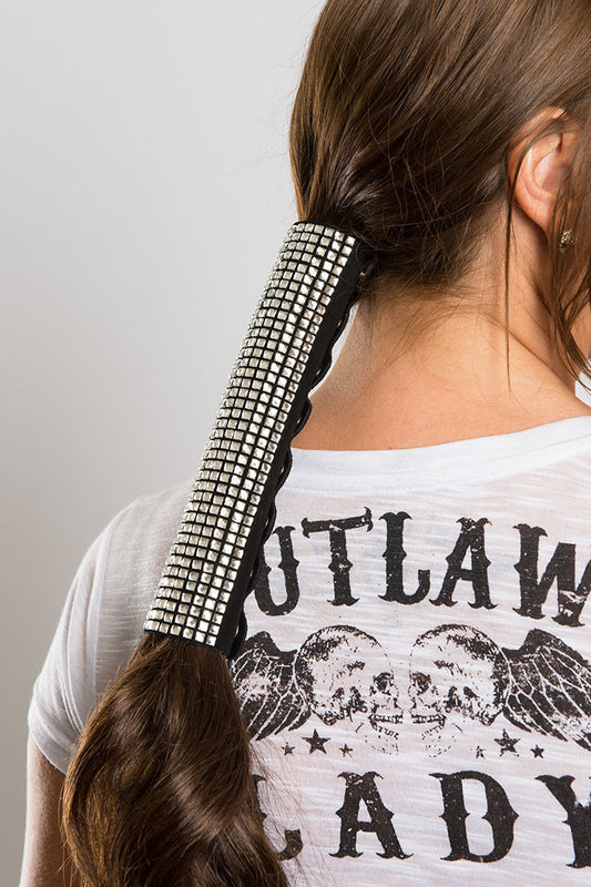 All-Over Super Bling-Black Suede - Original Hair Glove®