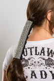All-Over Super Bling-Black Suede Hair Glove®