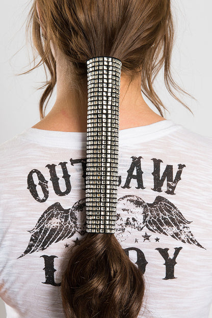 All-Over Super Bling-Black Suede - Original Hair Glove®