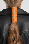 Debossed Indian Chief w/Turquoise Beads (Brown) Hair Glove®