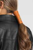 Debossed Indian Chief w/Turquoise Beads (Brown) Hair Glove®
