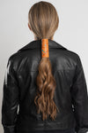 Debossed Indian Chief w/Turquoise Beads (Brown) Hair Glove®