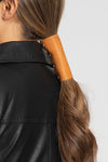 Debossed Sugar Skull w/Gems (Brown) Hair Glove®