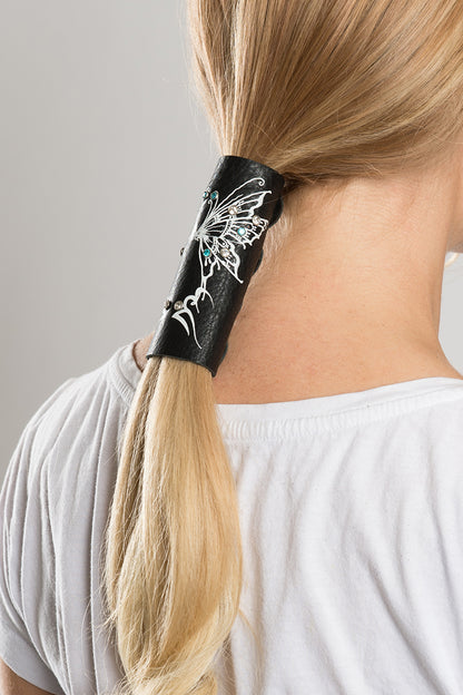 Two-sided Tribal Butterfies w/Gems - Original Hair Glove®