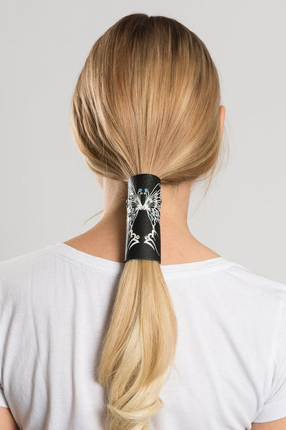 Two-sided Tribal Butterfies w/Gems - Original Hair Glove®