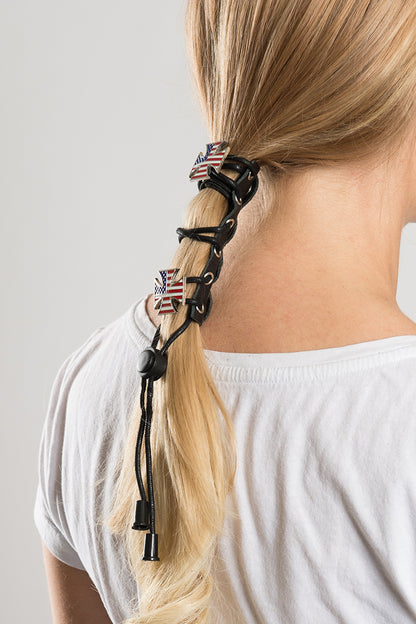 Lace Up USA Biker Cross Concho - Original Hair Glove®