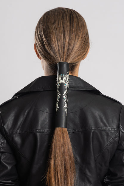 Two-sided Tribal Butterfies w/Gems - Original Hair Glove®
