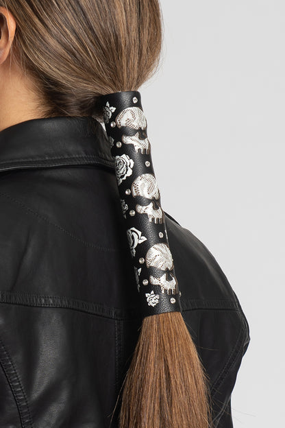 Skulls & Roses Cut-out w/Lace - Original Hair Glove®