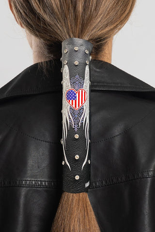USA Heart & Wings w/Gems - Original Hair Glove®