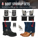 Demon Skull Boot Stirrup Set