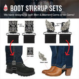 BAD TO THE BONE Boot Stirrup Set