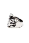  - Stainless Steel Ring - Iron Cross with Bolts Ring - 3
