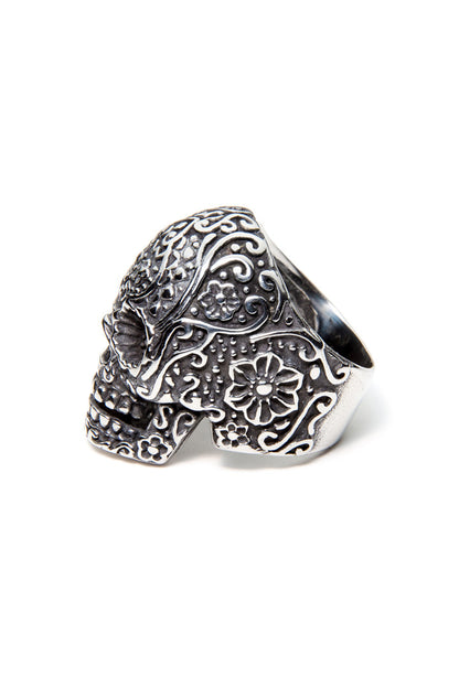  - Stainless Steel Ring - Sugar Skull Ring - 4