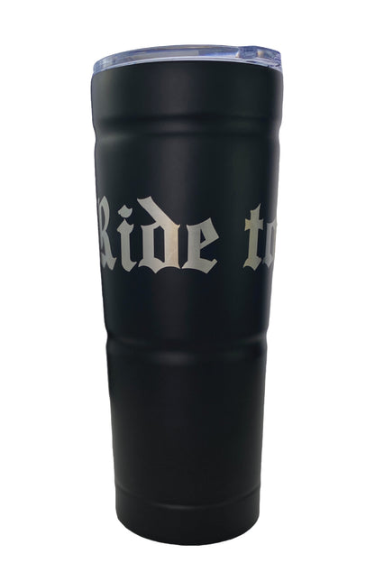 Stainless Steel Tumbler Black LIVE TO RIDE (25.4 oz/750 ML)