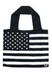 Black & White American Flag Recycle Bag