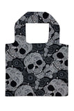 Black Skull Paisley Recycle Bag