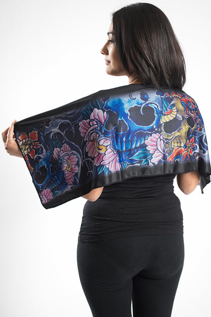 Asian Tattoo Flag Cooling Towel-(40"x12")