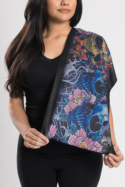 Asian Tattoo Flag Cooling Towel-(40"x12")