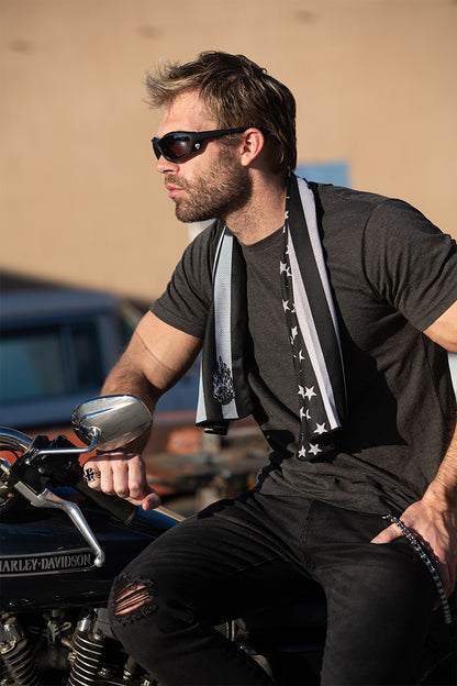 B.W. American Flag Cooling Towel-(40"x12")