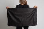 Solid Black Travel Towel