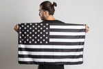 B&W American Flag Travel Towel