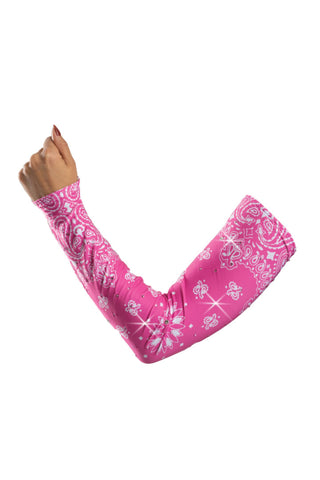 Pink Paisley w/Gems Arm Sleevz Soaker