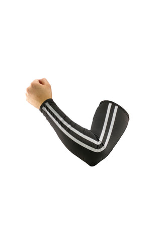 Black Safety Stripes (Light Reflective) Arm Sleevz Soaker