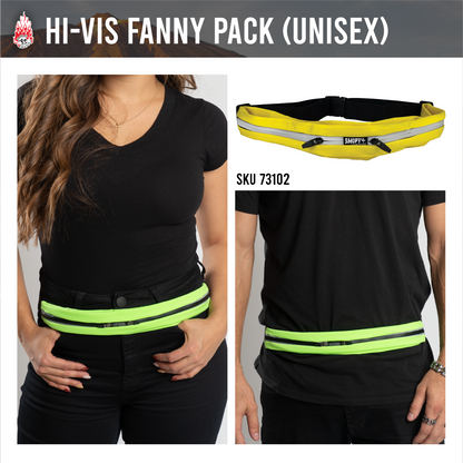 Hi Vis w/Light Reflective Ez Fanny Pack