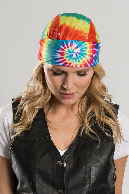 Traditional Tie-Dye Full-Head Wrap