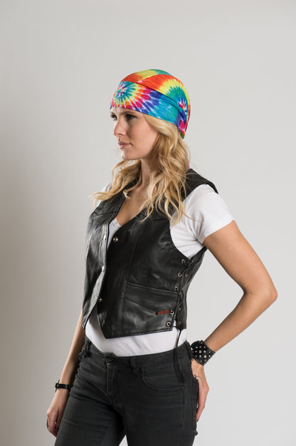 Traditional Tie-Dye Full-Head Wrap