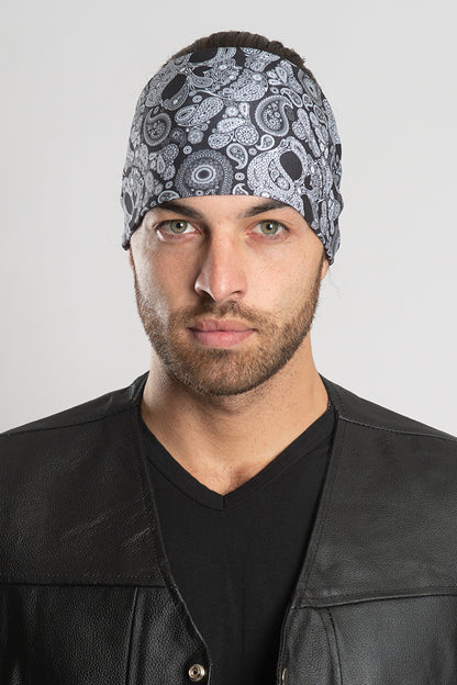 Black Paisley Skull Ez Bandz