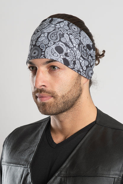 Black Paisley Skull Ez Bandz