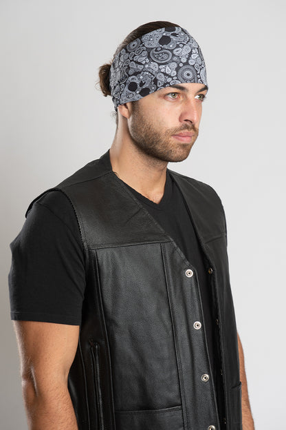 Black Paisley Skull Ez Bandz
