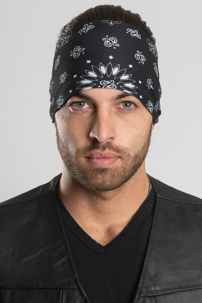Faded Black Paisley (Unisex) EZ Bandz