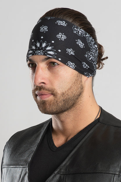 Faded Black Paisley (Unisex) EZ Bandz