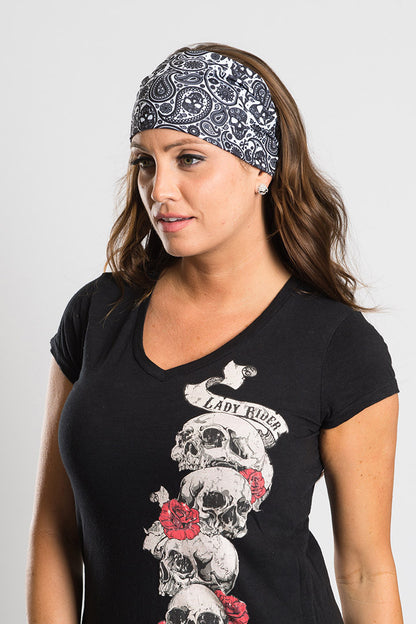 Tribal Skull Paisley Ez Bandz