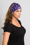 Purple Bandana Paisley w/Gems EZ Bandz