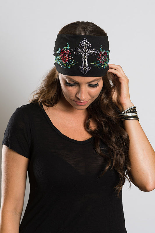 Super Bling Roses & Cross Ez Bandz